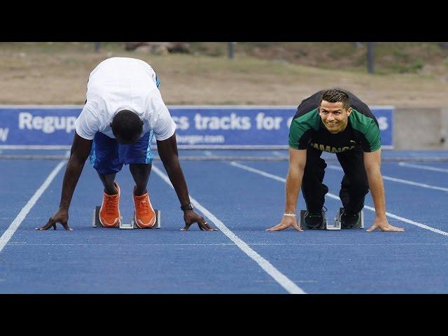 Cristiano Ronaldo VS Usain Bolt - Speed Test - Fan C7