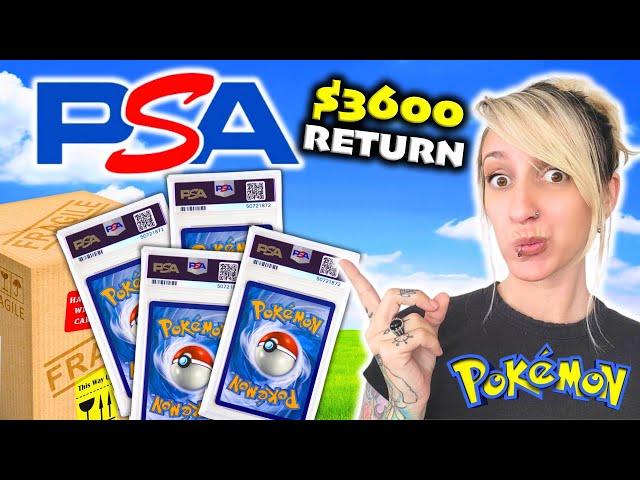 $3600 PSA Return! Unboxing Our Graded Pokémon Cards!