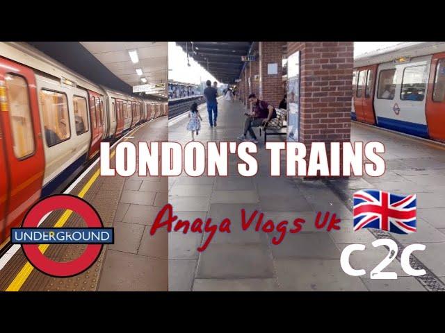 LONDON TRAINS underground And C2C |Anaya Vlogs Uk | 