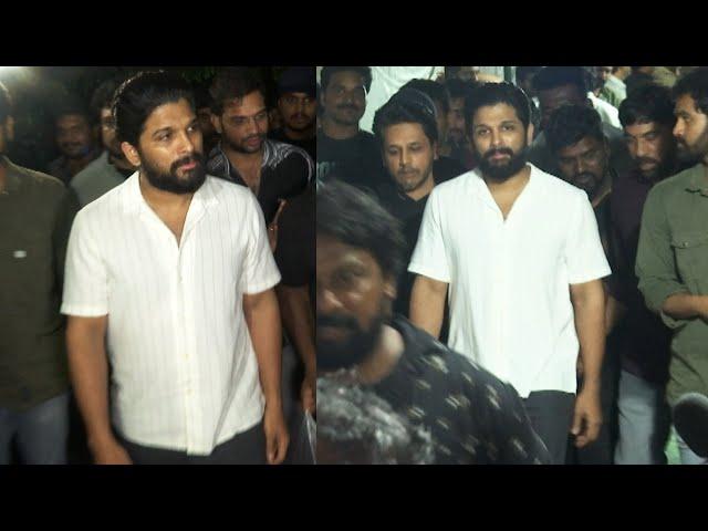 Icon Star Allu Arjun Exclusive Visuals @ Krishnam Raju House | Manastars