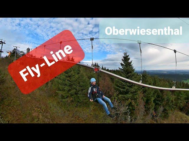 Fly-Line und 4er Sessellift in Oberwiesenthal im Erzgebirge.