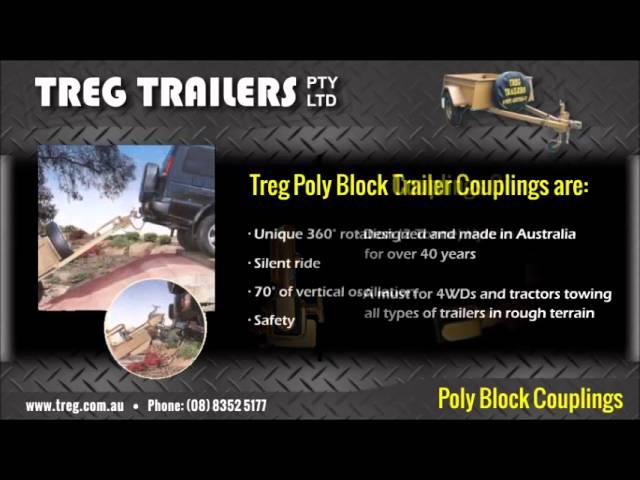 Treg Trailers: Poly Block Couplings. Made in Adelaide, South Australia