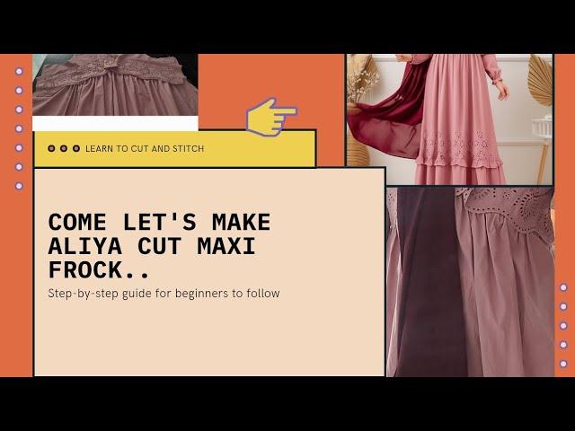 #Cutting and #stitching video of aliya cut maxi gown#@threads.of.noor.786