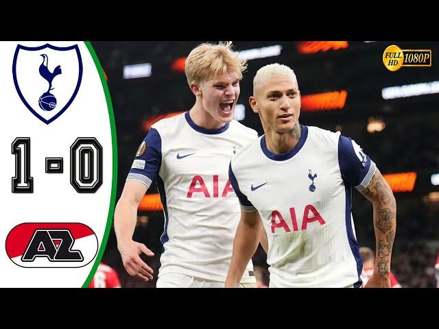 Tottenham vs AZ Alkmaar 1-0 Highlights & All Goals 2024 HD