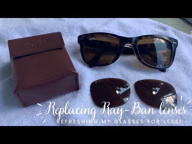 Replacing the scratched lenses on my Folding Wayfarer Ray-Ban sunglasses