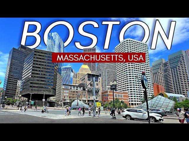 Walking in Boston Massachusetts - The Most European City in the US (with captions)