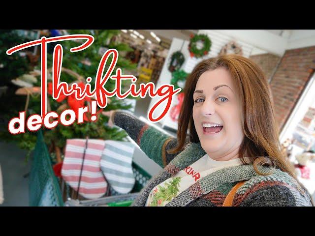 Christmas Thrift With Me For Home Decor 2024 | Never disappointed thrifting!