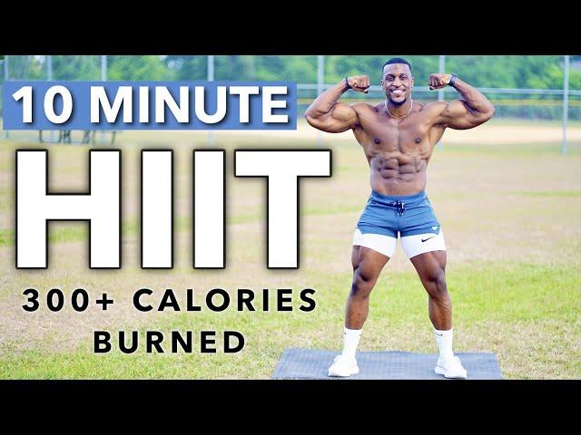 BURN 300+ CALORIES IN JUST 10 MINUTES (NO EQUIPMENT HIIT) | Ashton Hall OFFICIAL