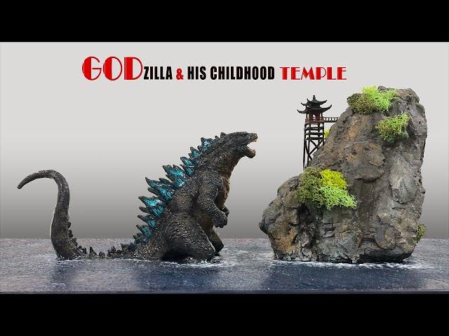 How To Make a GODZILLA Diorama / Polymer Clay / Resin Art