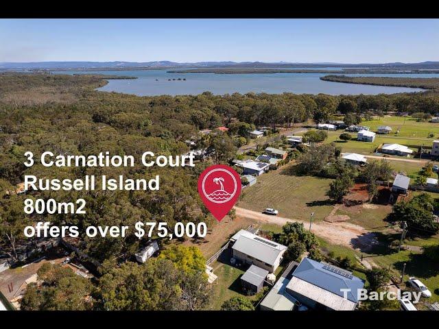 SOLD 3 Carnation Court, Russell Island 800m2 Land For Sale with Agent Kat Gawlik. $75,000