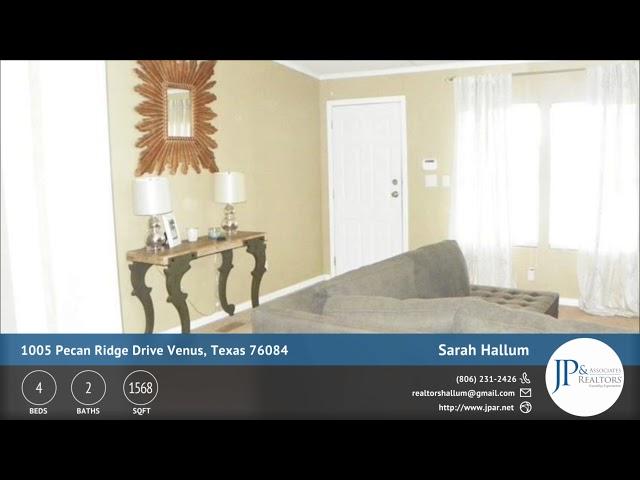 1005 Pecan Ridge Drive Venus, Texas 76084 | JP & Associates Realtors | Find Homes for Sale