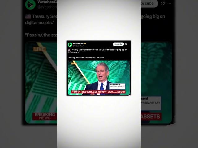 U.S. going big on digital assets and XRP could be at forefront says Scott Bessent