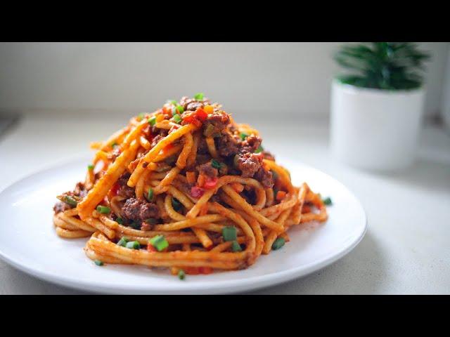 DELICIOUS JOLLOF SPAGHETTI RECIPE  : A   Fusion of African and Italian Flavors  @SisiYemmieTV