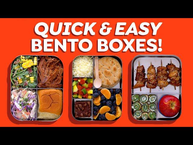 3 Quick & Easy Bento Box Lunch Ideas