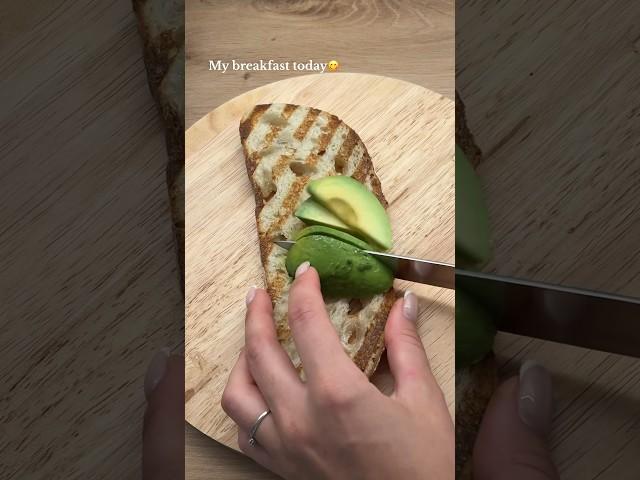 My breakfast today#breakfast #avocado #avocadotoast #food #recipe #shortsvideo #shorts #авокадо