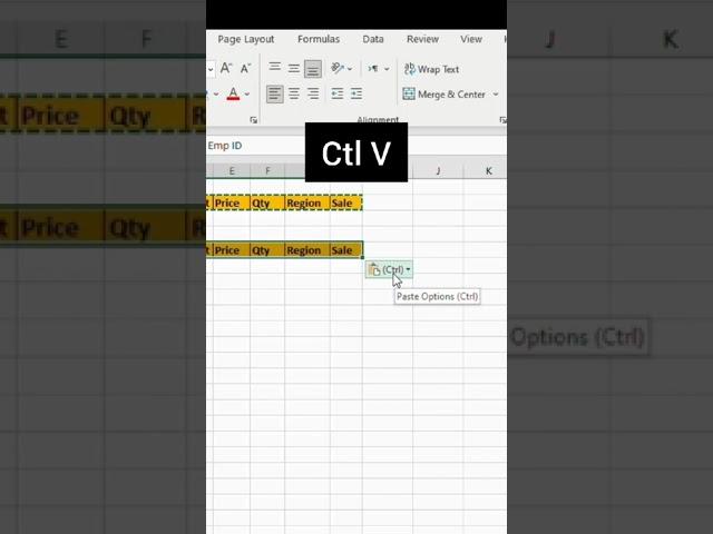 Transpose hack in Excel #shorts #ytshorts #trending # viral #trendingshorts