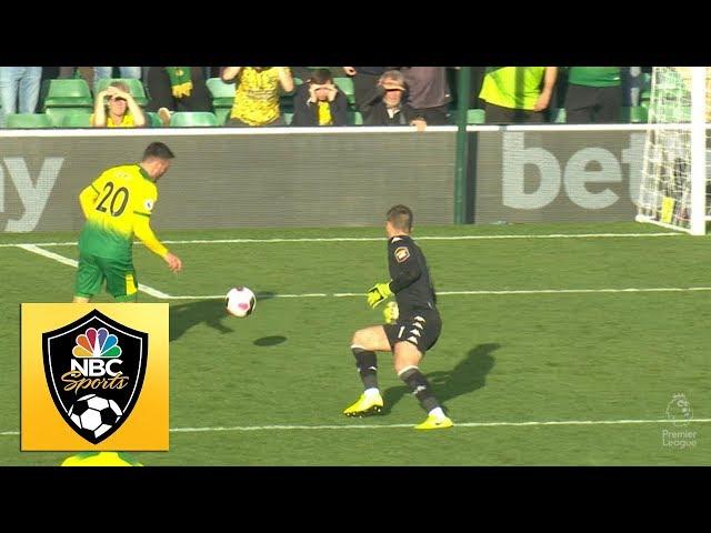 Josip Drmic grabs consolation goal for Norwich City v. Aston Villa | Premier League | NBC Sports