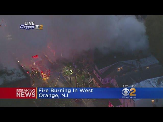 Fire Burns In West Orange