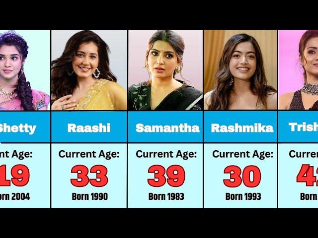 REAL AGE Of South Indian Actresses in 2024 | Info2Data |