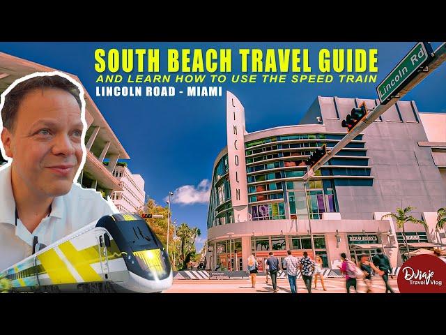 THINGS TO DO in The LINCOLN ROAD of South Beach, Miami. (Brightline train, Restaurants, beach)