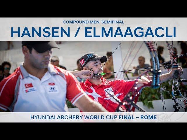 Stephan Hansen v Demir Elmaagacli – Compound Men’s Semifinal | Rome 2017