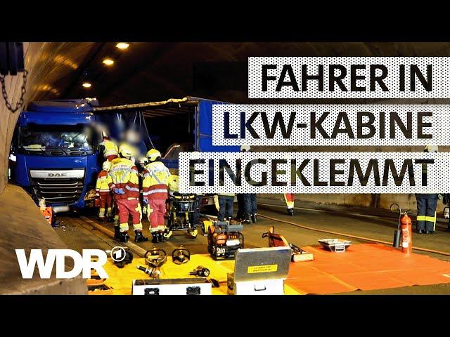 Unfall im Tunnel: Verkeilter Lkw blockiert Autobahn | S07/E02 | Feuer & Flamme | WDR