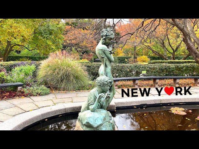 [4K] NYC  Walk: Autumn Vibes: Central Park & Upper East Side, Drone Footage/ Nov. 2021