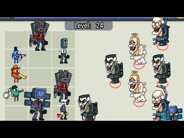 Merge War Monster Battle - Skibidi Toilet Vs Garten Of Banban7, New Monster Fight,