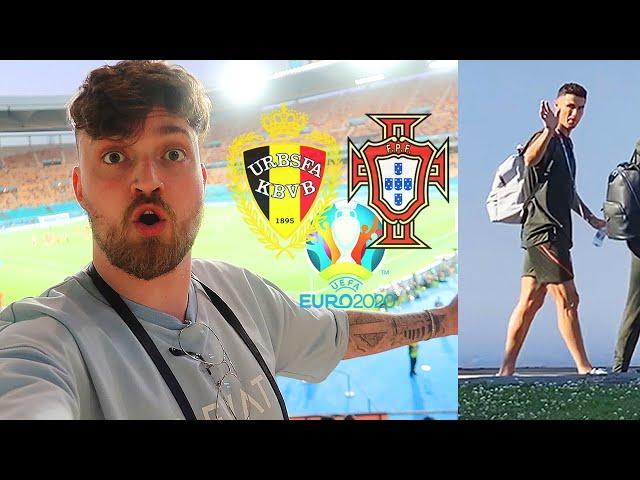 Belgien vs Portugal - EM Stadionvlog  | Ronaldo schläft im selben Hotel wie ich | ViscaBarca