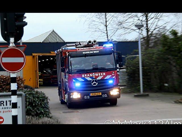 Brandweer en Ambulances met spoed in Haarlem