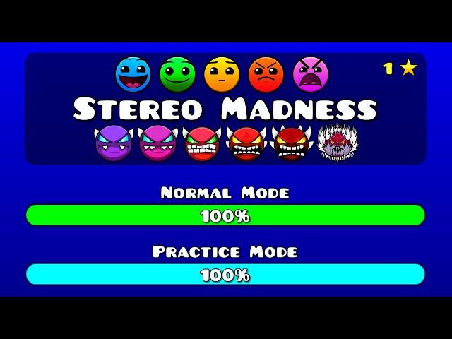 Stereo Madness in Every Difficulty