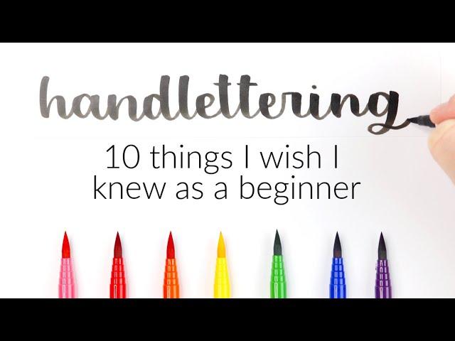 Beginner Hand Lettering Tutorial | 10 Things I Wish I Knew As A Beginner | Learn How To Hand Letter