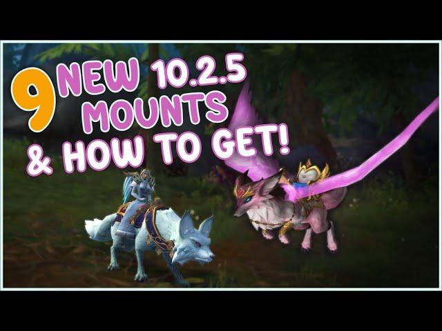 9 New AWESOME Mounts to GET in 10.2.5 Seeds of Renewal! WoW