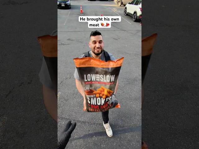 He brought his own meat 