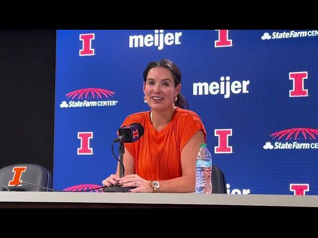 WBB:  Illini coach Shauna Green post game vs. Florida State