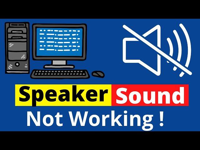 Speaker Sound Problem Solve on PC | No Sound | Bangla