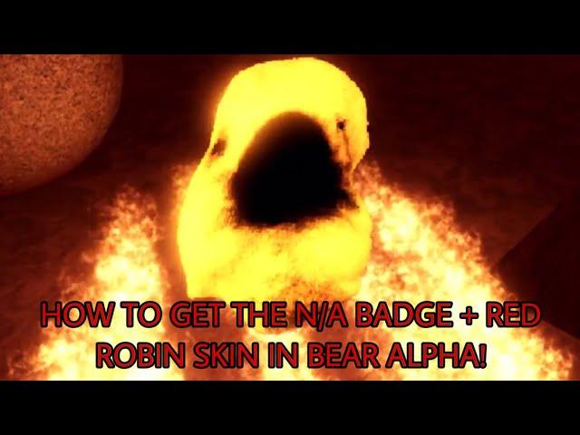 HOW TO GET RED ROBIN IN BEAR ALPHA! (Roblox Bear)