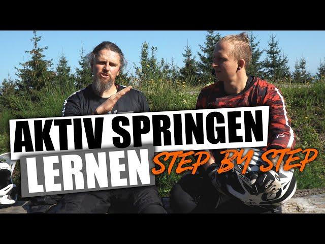 Aktiv Springen mit dem Mountainbike Lernen -  Sprungtechnik mit Tomas Free and Ride Bikepark OE