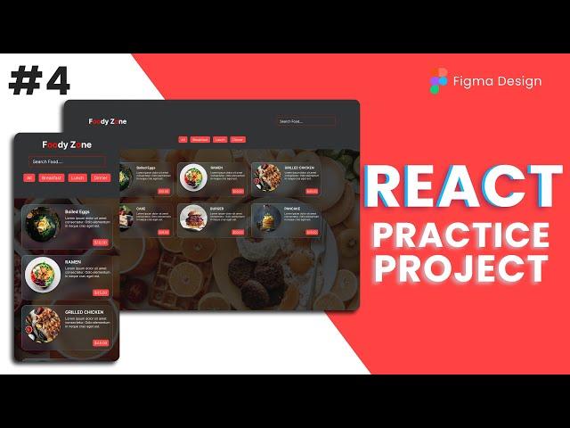 Project 4 - Foody Zone | 10 React Projects for Beginners