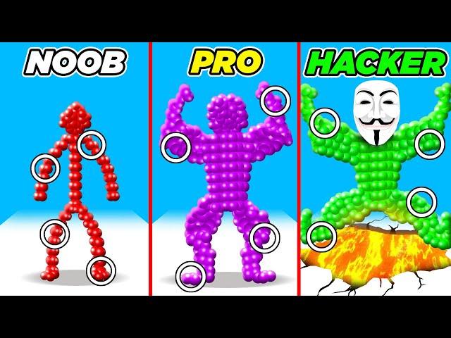 NOOB vs. PRO vs. HACKER in Angle Fight 3D!