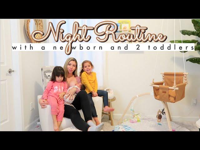 WINTER NIGHT ROUTINE WITH A NEWBORN AND TWO TODDLERS!