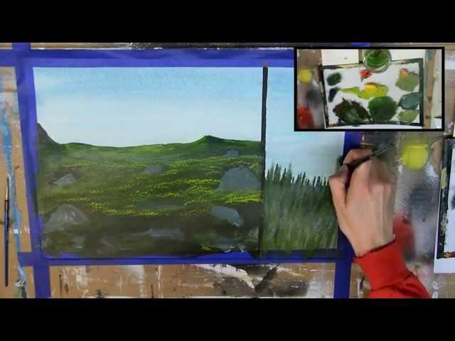 How to Paint Grass: 6 Different Ways (Acrylic Painting Tutorial)