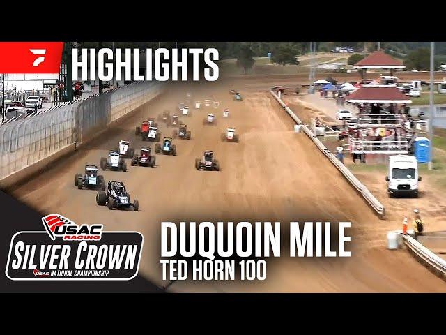 Ted Horn 100 | USAC Silver Crown at DuQuoin State Fairgrounds 8/31/24 | Highlights