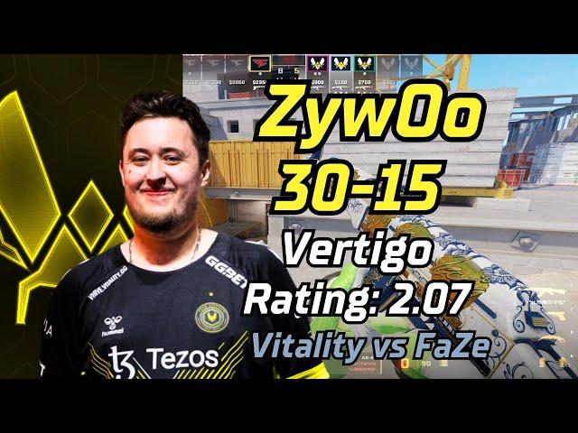 Vitality ZywOo (30-15) vs FaZe (Vertigo) | EPL S19 | May 10, 2024 #cs2 #pov