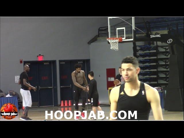 Kevin Garnett Teaching DeAndre Jordan Post Moves. HoopJab NBA