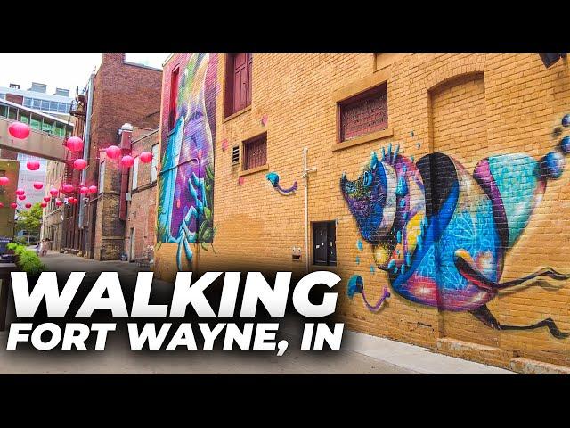 Walking Downtown Fort Wayne, Indiana