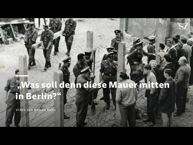 Bau der Berliner Mauer - August 1961