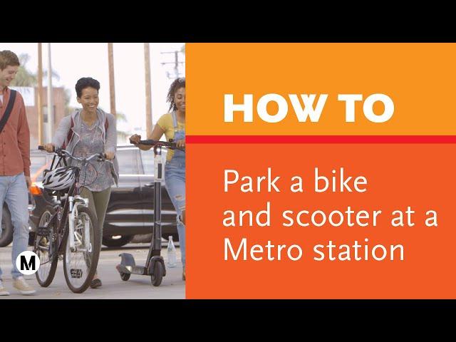 How to park your bike on Metro property