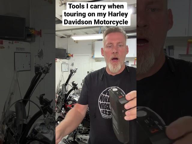 Tools I carry when touring on my #harleydavidson #thebadgers #rt66 #motorcycleadventure