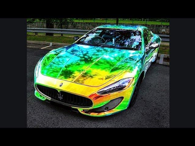 Color Changing Chrome Compilation of Exotic Super Cars in Vinyl Wrap Zaltra MotorZ